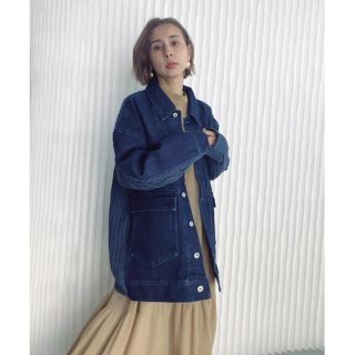 アメリヴィンテージ(Ameri VINTAGE)のkyu様専用！Ameri KNIT DOCKING DENIM JACKET(Gジャン/デニムジャケット)