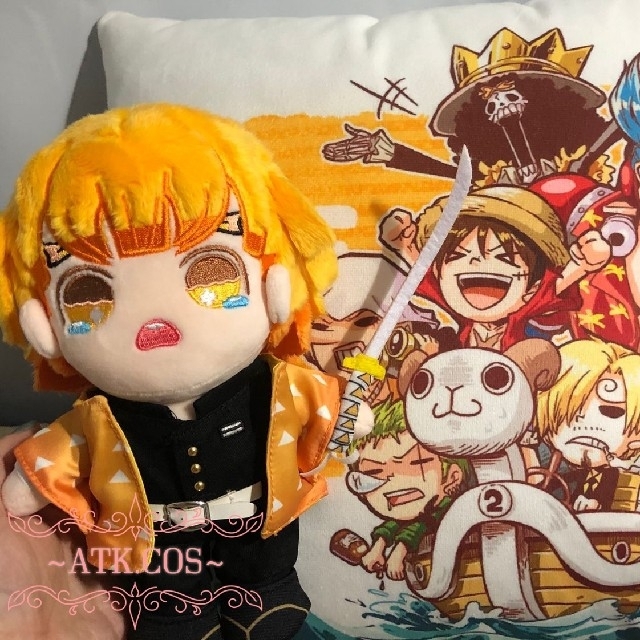 Q⑪2 鬼滅の刃 我妻 善逸 ぬいぐるみ プレゼント クリスマス Q⑪2 鬼滅の刃 我妻 善逸 ぬいぐるみ プレゼント クリスマス