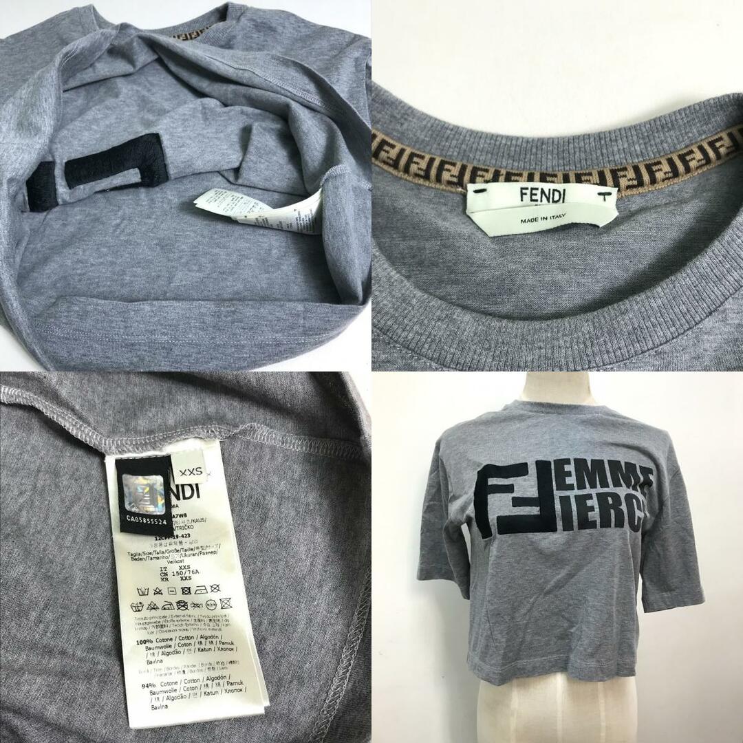 FENDI - フェンディ FENDI ロゴ FS7183 ショート丈 半袖Tシャツ