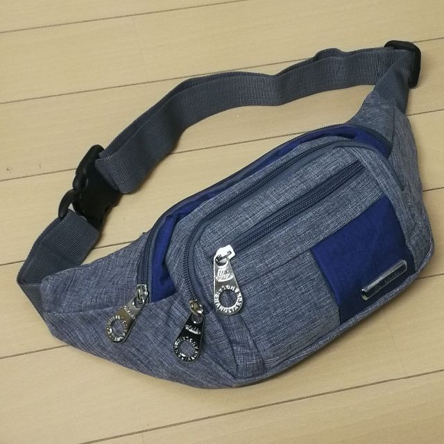ウエストポーチ ボディーバッグ 鞄 2way バッグ ネイビー #203 メンズのバッグ(ウエストポーチ)の商品写真