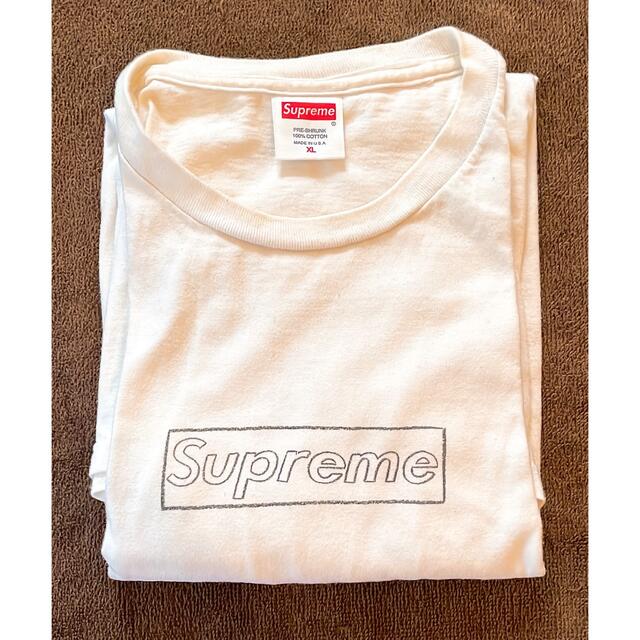 XL supreme kaws chalk logo box シュプリーム