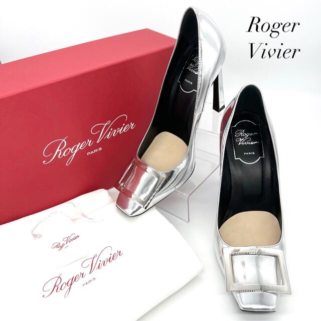 ROGER VIVIER - 【極美品 】箱有 ロジェヴィヴィエ 24cm 37 パンプス シルバー バックルの通販 by Maison de