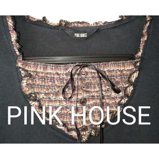 ピンクハウス(PINK HOUSE)の【匿名配送】ピンクハウス 半袖カットソー L(カットソー(半袖/袖なし))