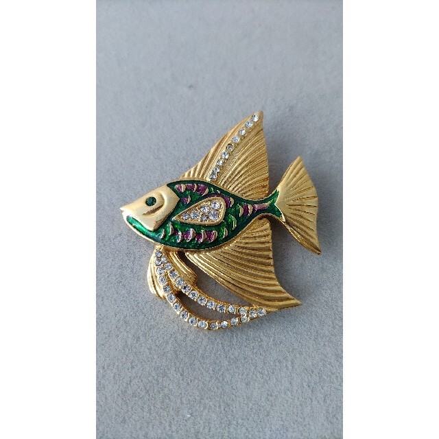 B1212 ヴィンテージ お魚ブローチ | フリマアプリ ラクマ