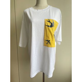 イブルース(IBLUES)のiBLUES イブルース☆ オーバーサイズ プリント白Tシャツ  新品未使用品(Tシャツ(半袖/袖なし))