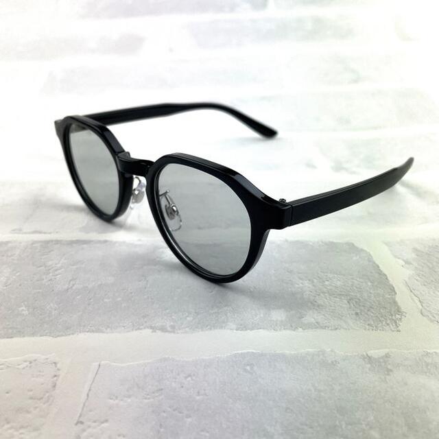 クラウンパウンド型 ライトグレー ボストン サングラス ウェリントン 眼鏡 メンズのファッション小物(サングラス/メガネ)の商品写真