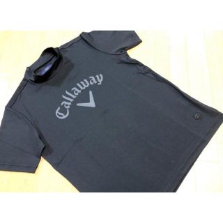 キャロウェイ(Callaway)のCallaway(キャロウェイ) ビックロゴ モックネック(ブラック)XL(Tシャツ/カットソー(半袖/袖なし))