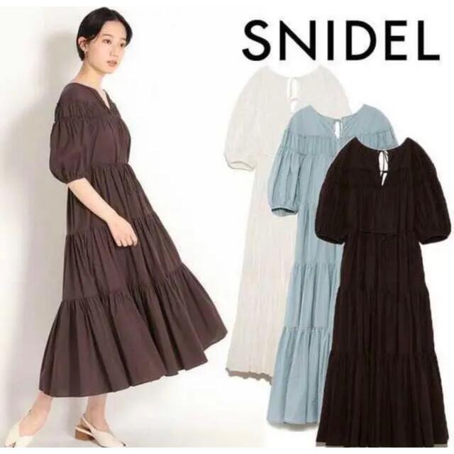 SNIDEL - スナイデル ティアードコットンワンピースの通販 by SNIDEL