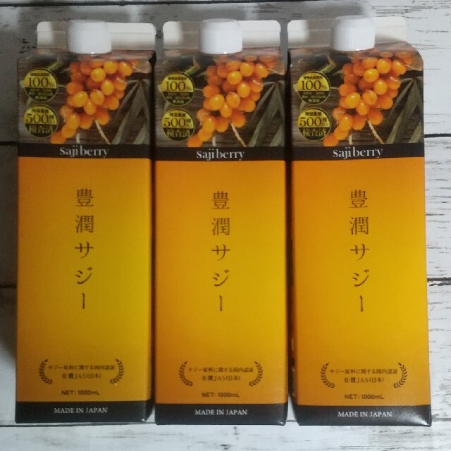 食品/飲料/酒豊潤サジー　1000ml ３本セット