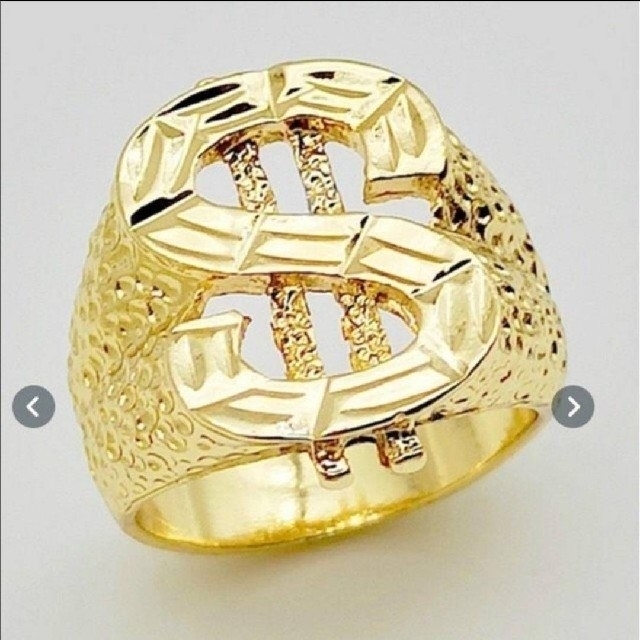 【SALE】リング メンズ アクセサリー ゴールド イエロー 指輪 20号 メンズのアクセサリー(リング(指輪))の商品写真