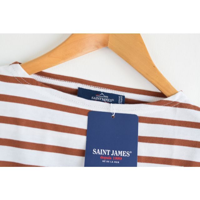 SAINT JAMES(セントジェームス)の新品* フランス製 SAINT JAMES  ピリアック ボーダー Tシャツ　S レディースのトップス(Tシャツ(半袖/袖なし))の商品写真