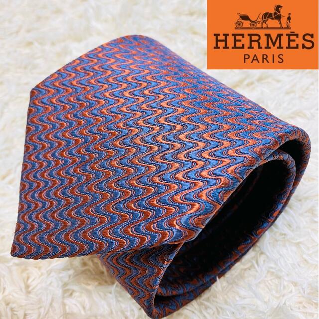 Hermes(エルメス)の【A.Aさま専用】Hermes エルメス 高級 シルク ネクタイ　H柄 メンズのファッション小物(ネクタイ)の商品写真