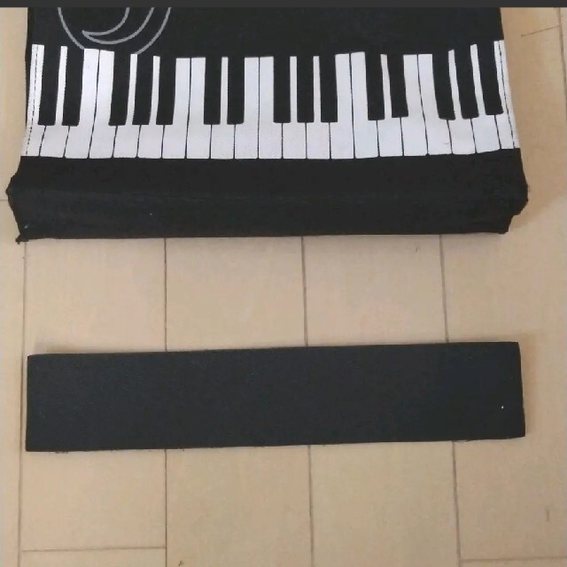 ピアノ　レッスンバッグ　音楽　手提げ袋　縦型トートバッグ キッズ/ベビー/マタニティのこども用バッグ(レッスンバッグ)の商品写真