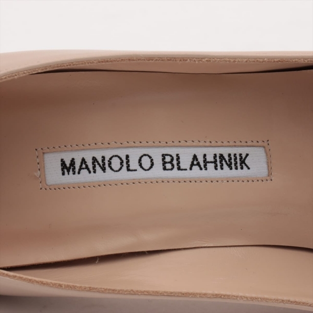 MANOLO BLAHNIK(マノロブラニク)のマノロブラニク  レザー 33 ベージュ レディース パンプス レディースの靴/シューズ(ハイヒール/パンプス)の商品写真
