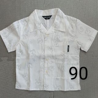 コムサイズム(COMME CA ISM)のコムサイズム　ベビー　キッズ　アロハ　90　白色　ハイビスカス　花柄(Tシャツ/カットソー)