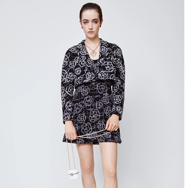 CHANEL - シャネル 2022春夏 カメリア柄ワンピースの通販 by スズ