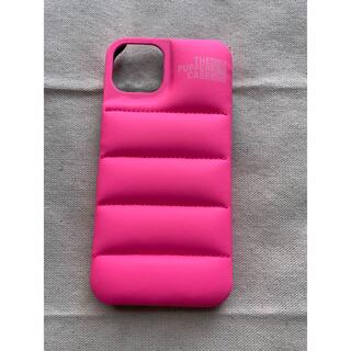 値下げ　新品　Apple iPhone13 スマホケース　パフケース　ピンク(iPhoneケース)