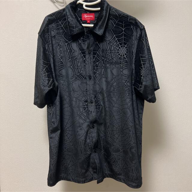 Supreme Spider Web Velvet Shirt