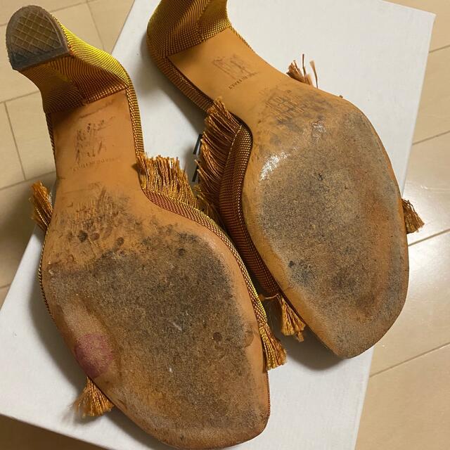 6 (ROKU)(ロク)のMaryam Nassir Zadeh フリンジ ミュール　サンダル レディースの靴/シューズ(ミュール)の商品写真