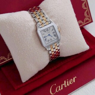 Cartier - カルティエ サントスドゥモワゼル 18Kコンビ Cartier レディース腕時計