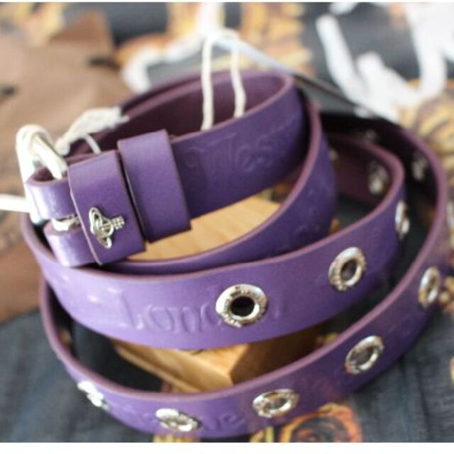 Vivienne Westwood(ヴィヴィアンウエストウッド)の新品　ヴィヴィアン　 2020SS　CAROLINA BELT　パープル レディースのファッション小物(ベルト)の商品写真