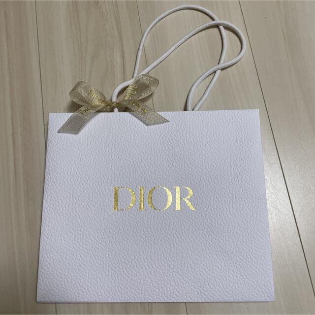 Dior(ディオール)のDior ディオール ショップ袋（ショッパー）限定リボン付 2枚セット レディースのバッグ(ショップ袋)の商品写真