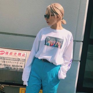 OHPEARL＊最近の晩餐ロンTEE 白 ホワイト(Tシャツ/カットソー(七分/長袖))