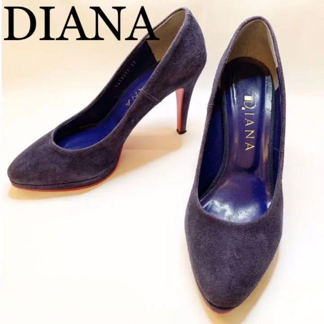 DIANA - ☆【最終価格】美品 ダイアナ パンプス スエード 紺 ネイビー ...