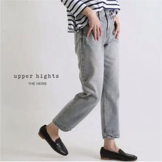 アッパーハイツ(upper hights)のアッパーハイツ 825307 アンクルテーパードデニム ジーンズ グレー 24(デニム/ジーンズ)