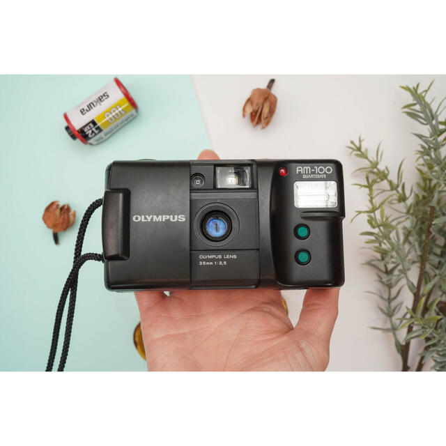 OLYMPUS(オリンパス)の【フィルムカメラ】Olympus AM-100 オリンパス ポケットサイズ スマホ/家電/カメラのカメラ(フィルムカメラ)の商品写真