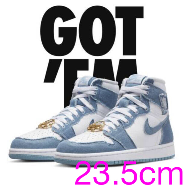 Nike WMNS Air Jordan 1 High OG デニム23.5cm
