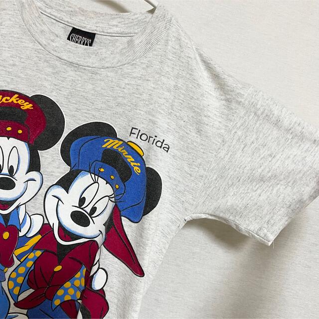 Disney(ディズニー)の希少 USA製★ヴィンテージ ミッキー&ミニー Tシャツ 両面プリント レディースのトップス(Tシャツ(半袖/袖なし))の商品写真