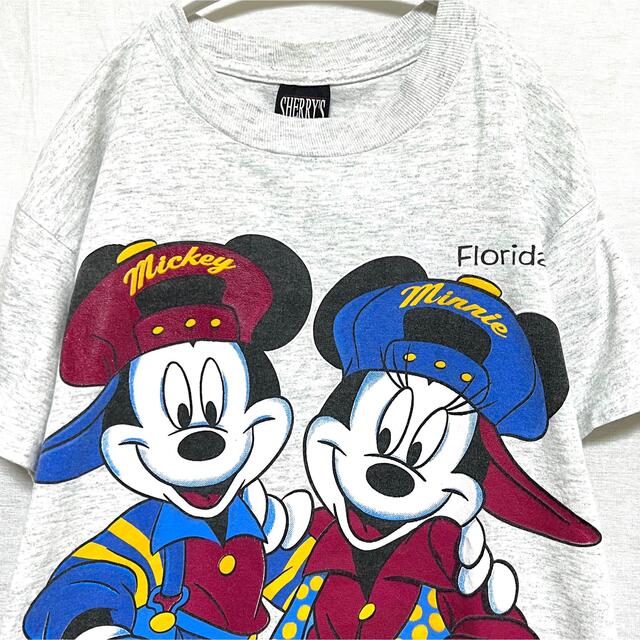 Disney(ディズニー)の希少 USA製★ヴィンテージ ミッキー&ミニー Tシャツ 両面プリント レディースのトップス(Tシャツ(半袖/袖なし))の商品写真