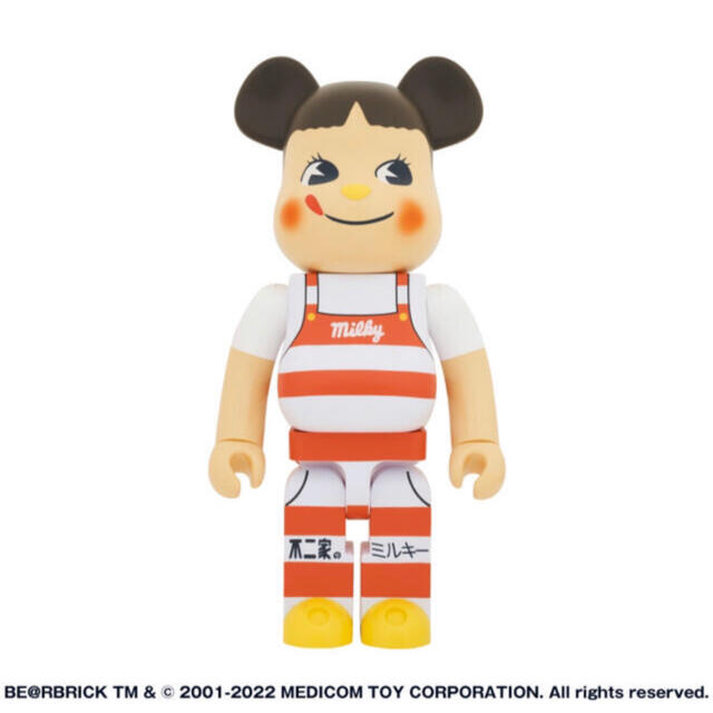 BE@RBRICK ペコちゃん ミルキー三角帽子デザイン 1000％