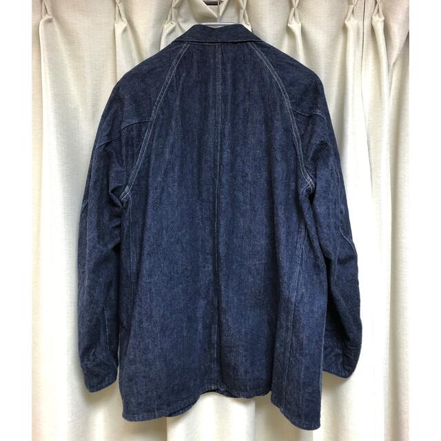 COMOLI(コモリ)の【ひゆさ様専用】COMOLI 21/AW デニムワークジャケット NAVY メンズのジャケット/アウター(カバーオール)の商品写真