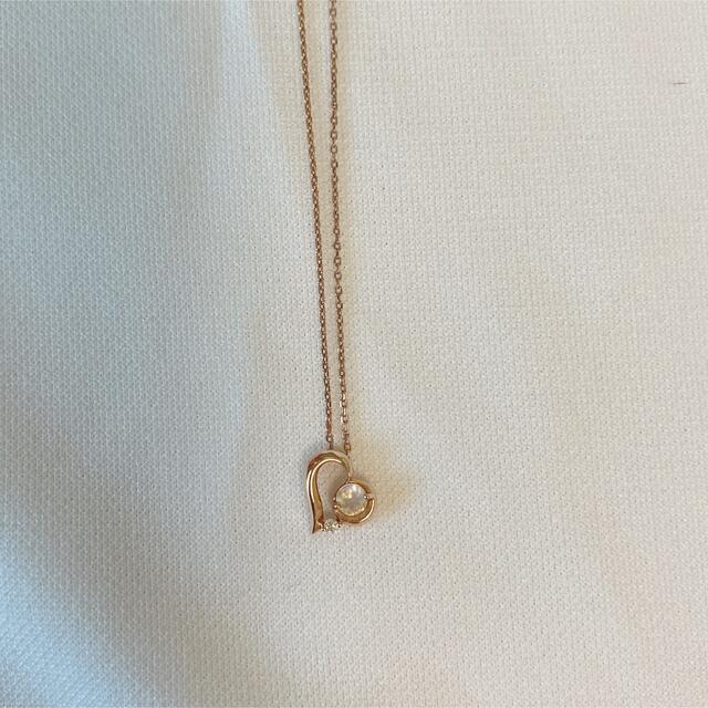 STAR JEWELRY(スタージュエリー)のスタージュエリー　K10 ネックレス HEART MOON レディースのアクセサリー(ネックレス)の商品写真