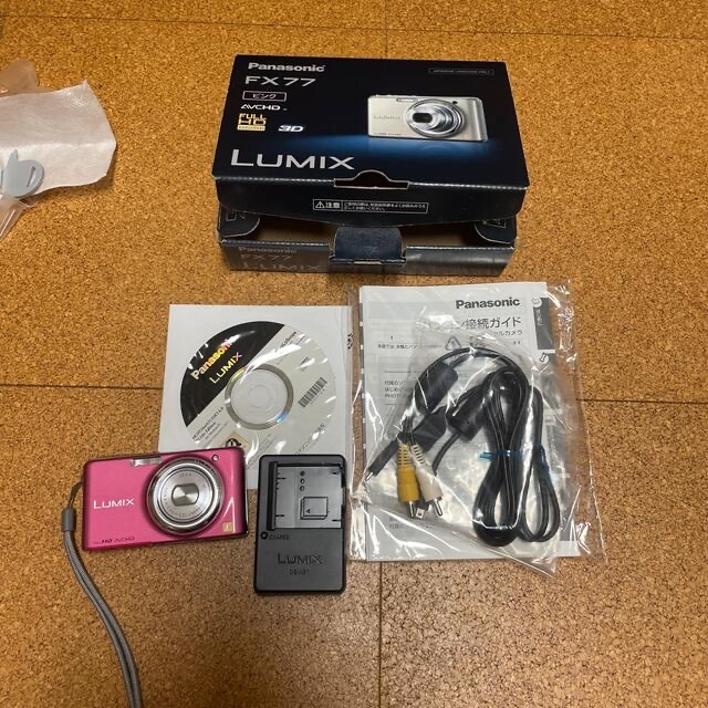 ☆Panasonic LUMIX FX DMC-FX77-W SDカード付き