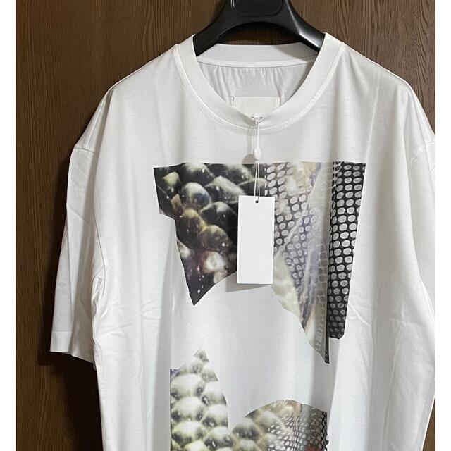 白M新品 メゾン マルジェラ オーバーサイズ プリント Tシャツ 白タグ 半袖 白M新品 メゾン マルジェラ オーバーサイズ プリント Tシャツ 白タグ 半袖