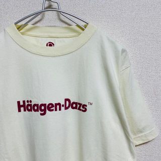 アダムエロぺ(Adam et Rope')の美品　Häagen-Dazs アダム エ ロペ ビンテージ加工　バニラTシャツ(Tシャツ/カットソー(半袖/袖なし))