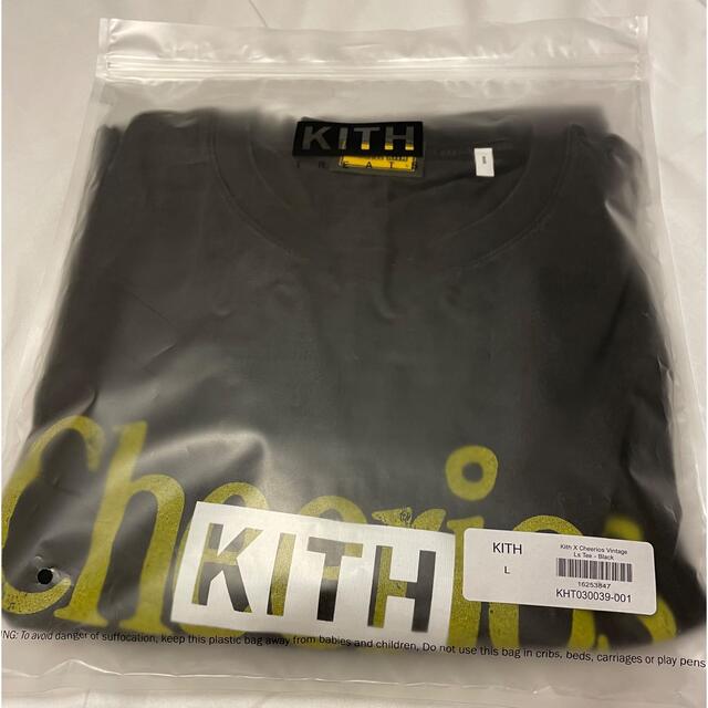 KITH(キス)のKITH ロンT Cheerios Vintage L/S Tee 黒 Lサイズ メンズのトップス(Tシャツ/カットソー(七分/長袖))の商品写真