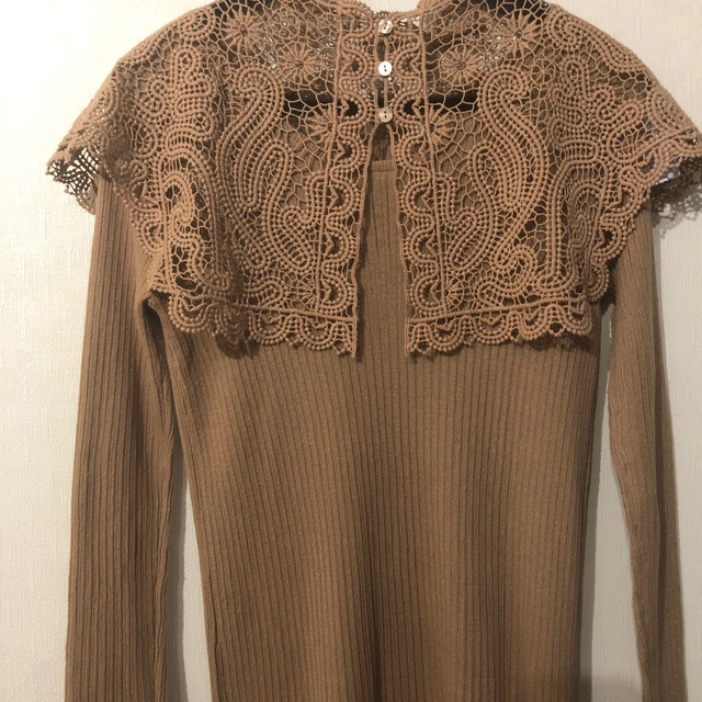 Ameri VINTAGE(アメリヴィンテージ)のLACE COLLAR SET DRESS レディースのワンピース(ロングワンピース/マキシワンピース)の商品写真