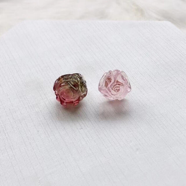 ⭐︎【高級】トルマリン ピアス k18 10.5x6.3mm - ピアス