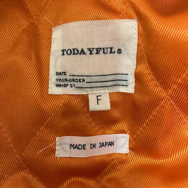 TODAYFUL(トゥデイフル)のTODAYFUL MA-1 ブルゾン ジャケット レディースのジャケット/アウター(ミリタリージャケット)の商品写真