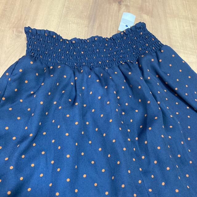新品 グローバルワーク ワイドパンツ ドット柄