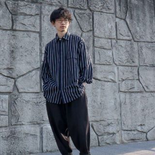 no.　OVERSIZE STRIPE SHIRTS　ストライプ　シャツ(シャツ)