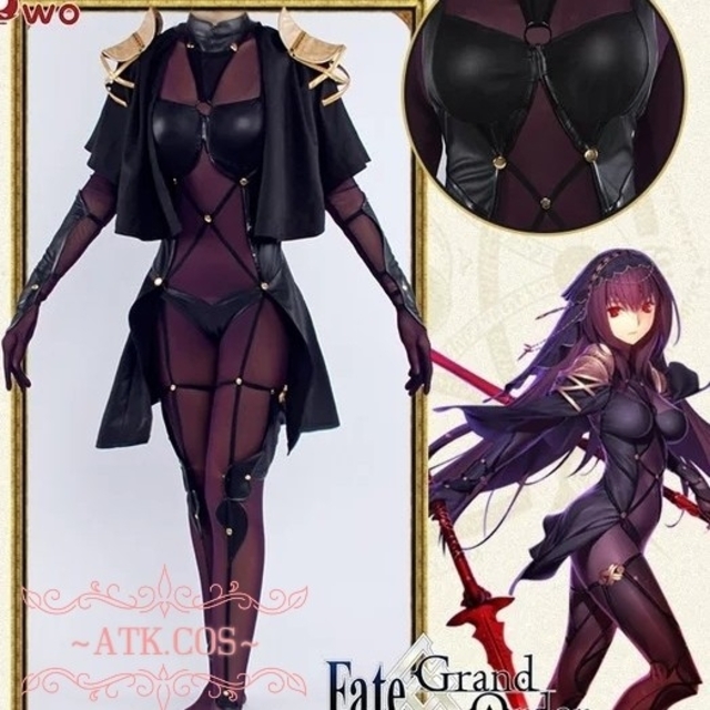 P②3 魔槍 fate FGO スカサハ 師匠 ランサー コスプレ 衣装 槍の P②3 魔槍 fate FGO スカサハ 師匠 ランサー コスプレ 衣装 槍の