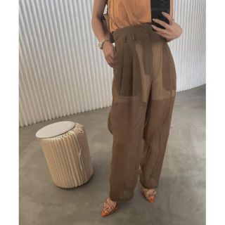 アメリヴィンテージ(Ameri VINTAGE)のMEDI REFINED SHEER PANTS taso様専用出品(カジュアルパンツ)