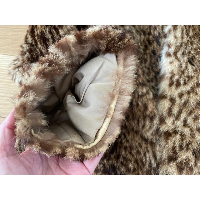 【ほつれ汚れあり】Lupian furs 毛皮 コート LL 13号