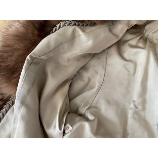 【ほつれ汚れあり】Lupian furs 毛皮 コート LL 13号