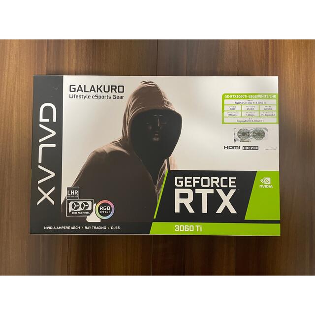 玄人志向 グラボ GK-RTX3060Ti-E8GB WHITE LHRの通販 u